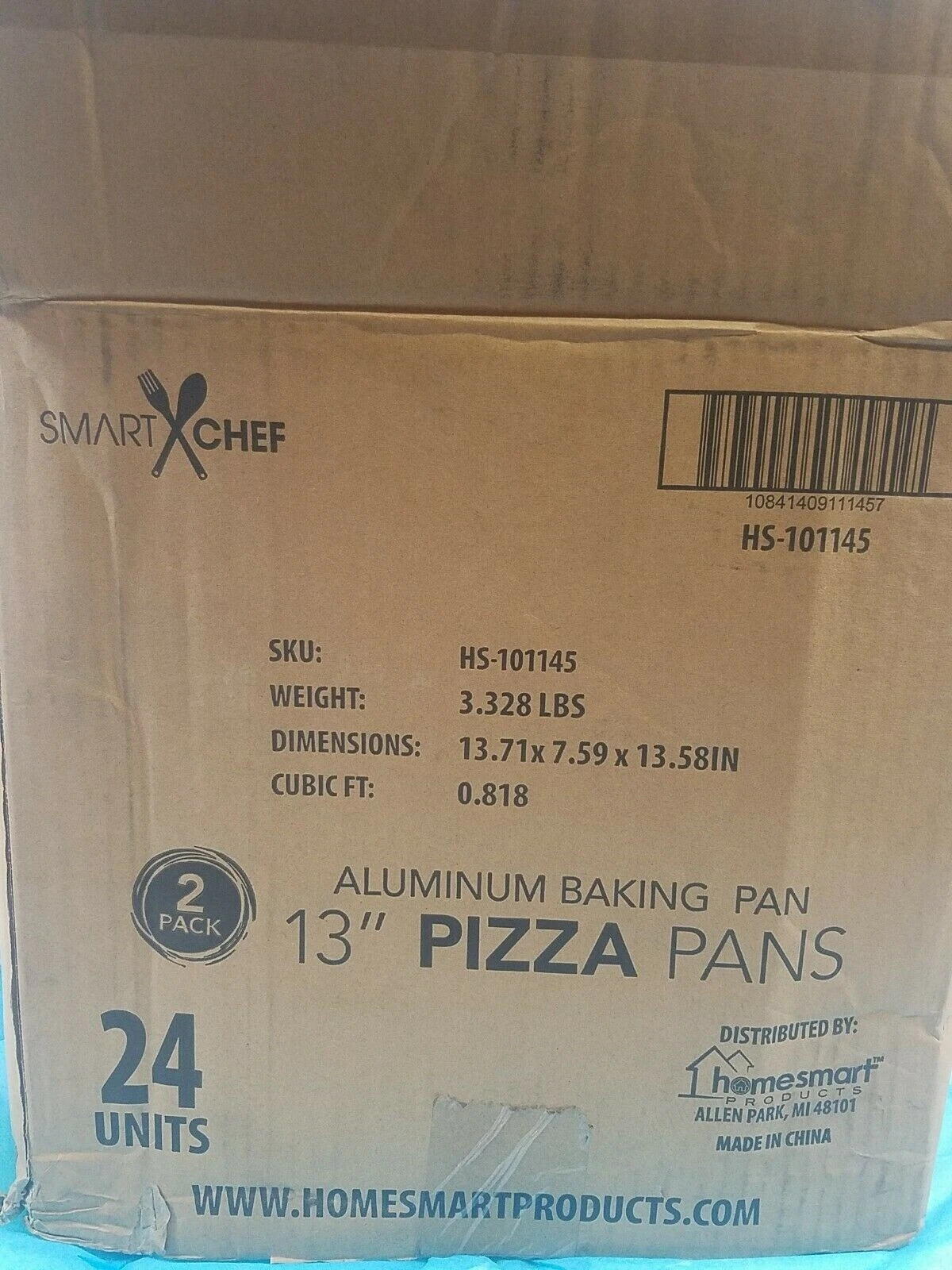Smart Chef HS-101145 Disposable aluminum foil 13" pizza pan LOT OF 24