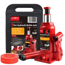 Car 5 Ton Hydraulic Bottle Jack Stand Rubber Jack Pad Heavy Duty Truck RV Repair