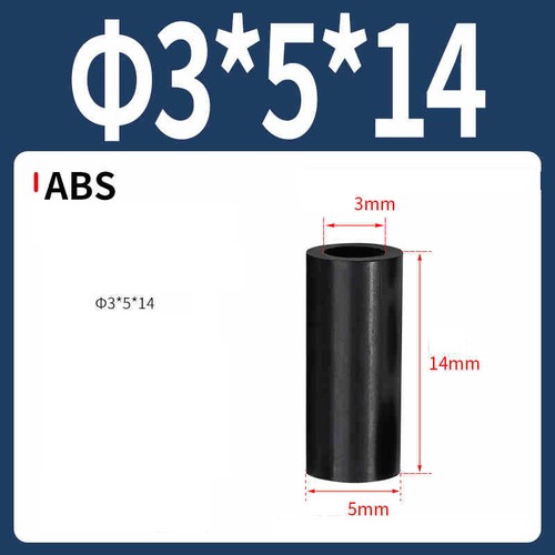 Kunststoff-Abstandshalter, Schwarz, Ø 3-12mm (M3-M12) für diverse Anwendungen - Picture 21 of 220