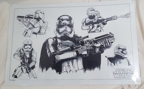 Neu versiegelt Open Road Star Wars Stormtrooper Blechschild 26" x 17" Phasma - Bild 1 von 3