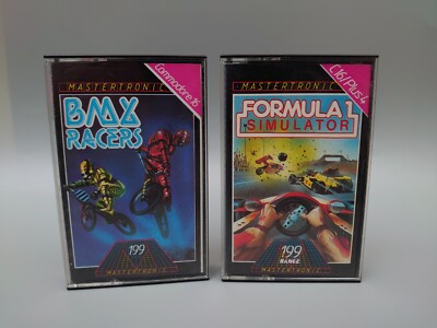 BMX RACERS, FORMULA 1 SIMULATOR - Commodore C16 & Plus 4 - GETESTET & FUNKTIONSFÄHIG