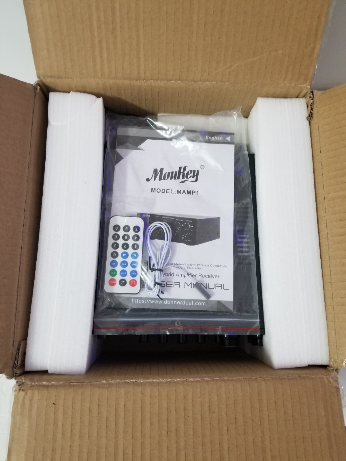 Moukey Bluetooth Power Amplifier System 220W Dual Channel Sound Audio