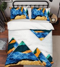 Copripiumino trapuntato 3D arte triangolo Q1017 Panda 2023