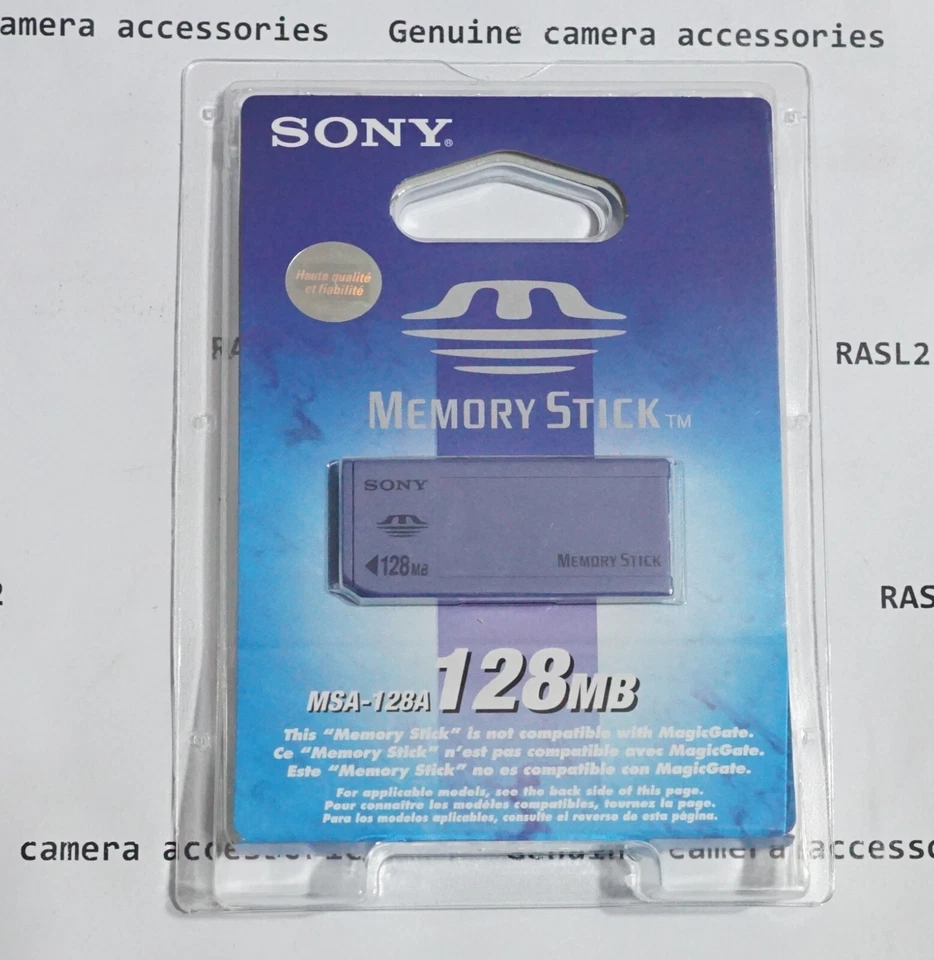 Genuine Sony Memory Stick OLD MS, 128MB MSA-128A for Vintage Camera / camcorder - Image 2 of 3