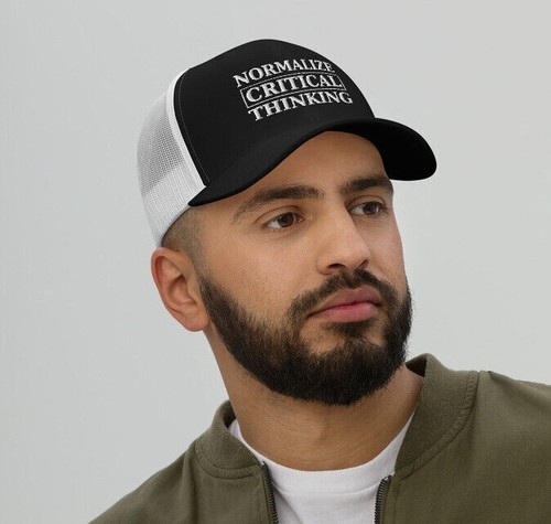 Sombrero de camionero de pensamiento crítico Normalize - Imagen 3 de 11
