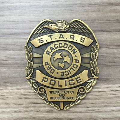Resident Evil Biohazard s.t.a.r.s. Stars Raccoon Police Dep Badge
