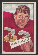 1952 Bowman Large #42 Norm Standlee San Francisco 49ers ex