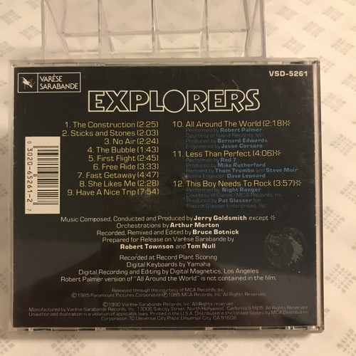JERRY GOLDSMITH - Explorers: Music From The Motion Picture - Original Score - CD - Picture 2 of 9