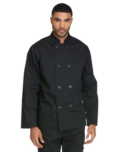 NWT DICKIES CLASSIC 8 BUTTON BUTTON CHEF COAT DC45 - Picture 3 of 4