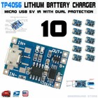 10pcs TP4056 Micro USB 5V 18650 Lithium Battery Charging Dual Protection DW01A