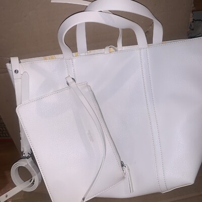 zara tote bag White