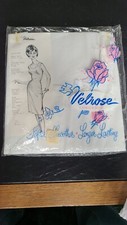 VTG Velrose Cream Crisp Cotton Slip Dress Sheer Size 36 NOS Made USA Lingerie