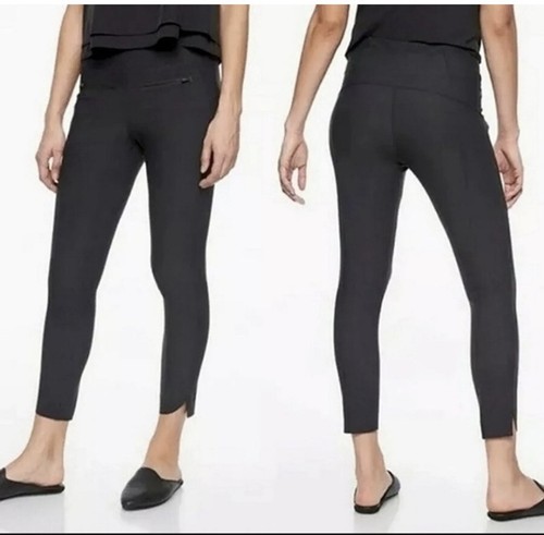 ATHLETA Stellar Crop Pant Leggings Charcoal Gray Women’s Small Zipper Pockets - Picture 3 of 12