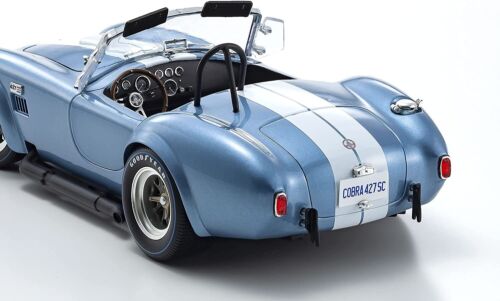 Kyosho Originale 1/18 SHELBY COBRA 427 S/C Blu Zaffiro KS08047SBL Die-cast - Foto 7 di 10