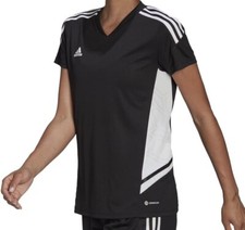 Adidas Women Jerseys Football /Soccer Football Black/white Size Small