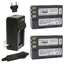 Wasabi Power Battery 2-Pack and Charger for Nikon EN-EL3e
