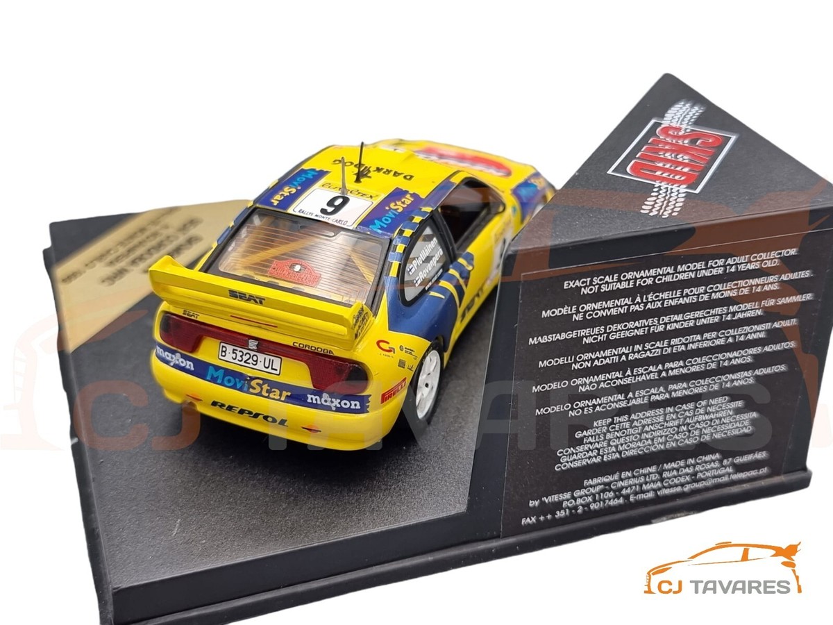 SEAT CORDOBA WRC SPEED SKID #9 H ROVANPERA RALLY MONTE CARLO 1999