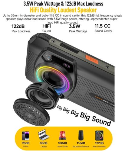 Ulefone Armor 21 Rugged Smartphones 16G+256GB Android 14 IR Blaster 9600mAh NFC - Picture 6 of 24