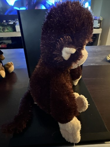  WEBKINZ LIL' KINZ AFFE HS008 von GANZ PLÜSCHTIER STOFFTIER BRAUN 8 ZOLL OHNE CODE - Bild 4 von 5