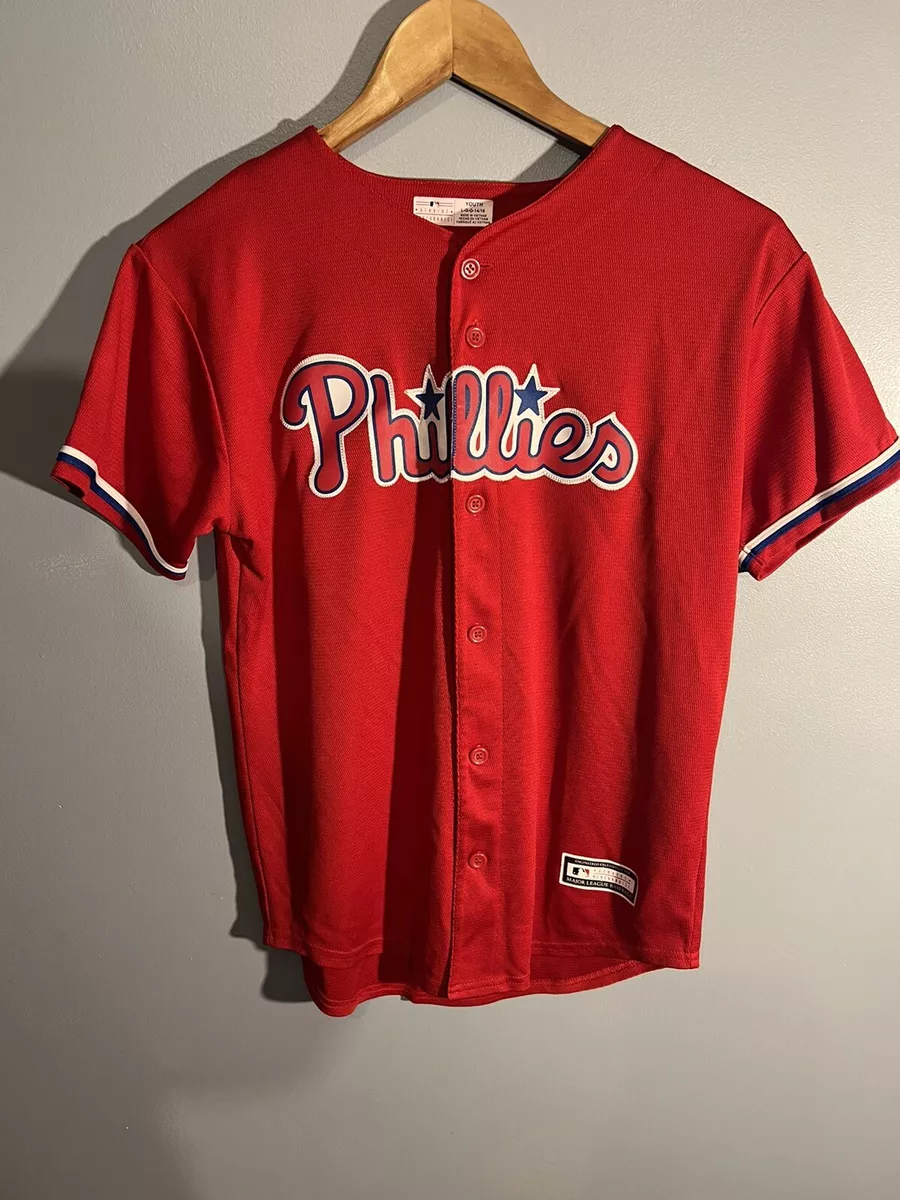 Philadelphia Phillies Rhys Hoskins 17 Jersey youth L 14-16