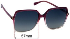 SFx Replacement Sunglass Lenses fits Gucci GG0544S - 57mm Wide