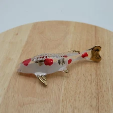 Handblown Glass Koi Fish Figurine Unique Art Piece with Meaningful Symbolism
