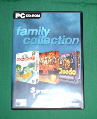 Familiensammlung Retro PC CD ROM - 3 Spiele Monopoly, Risiko II & Cluedo TOP