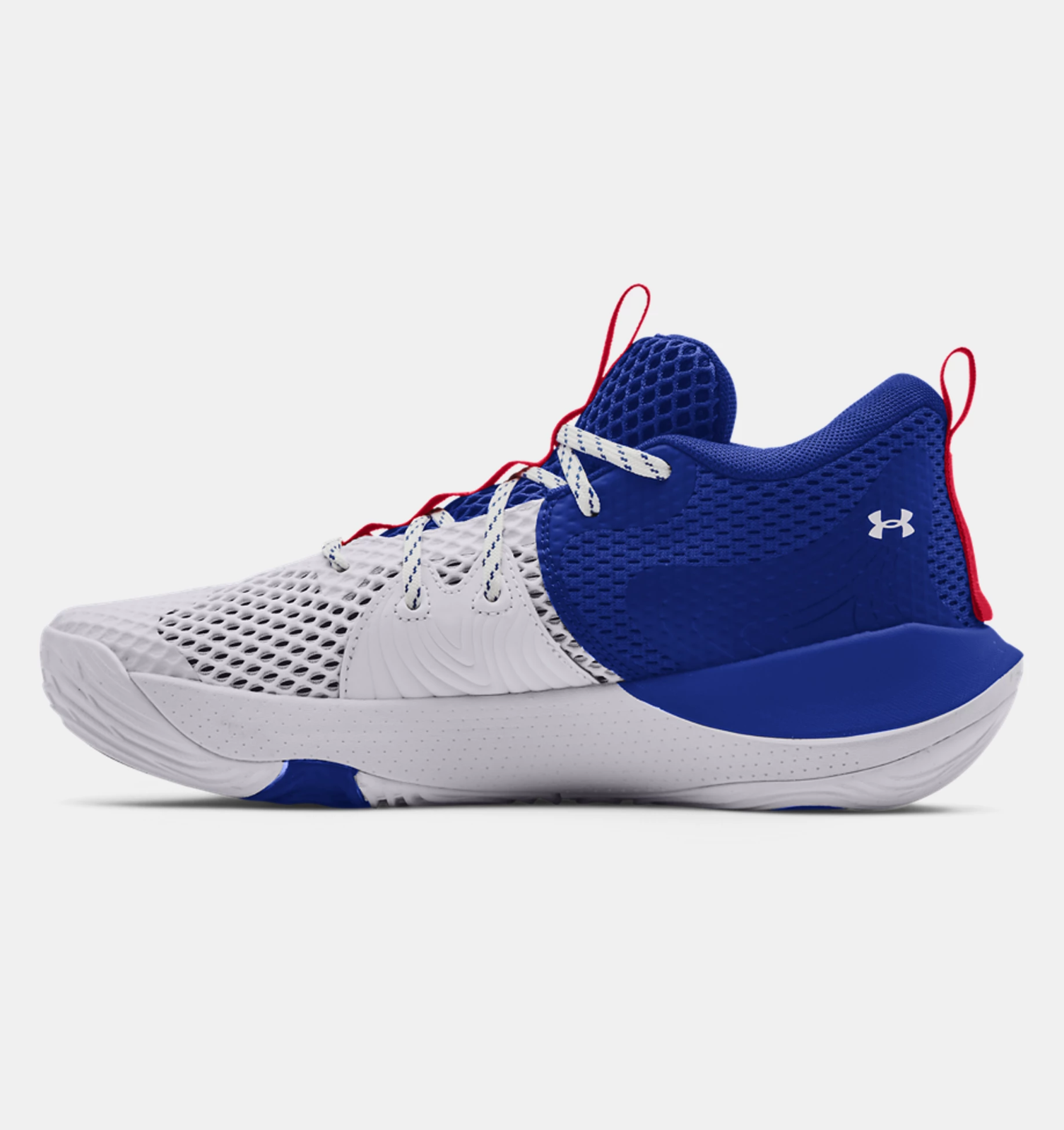Under Armour Ranking integrated 1st place Embiid One Basketball RED WHT Fashion BLUE Shoes