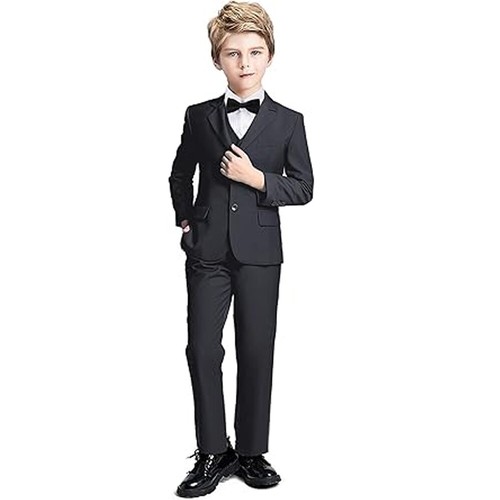 Boys Suit Formal Kids Wedding Dress Party For Boy Slim Fit Casual Outfit 3 Piece - Picture 24 of 27