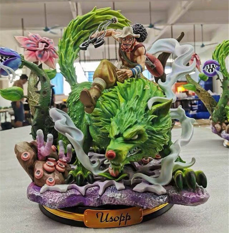 One Piece Usopp Statue Green Wolf Resin KOL Studio Figurine Model