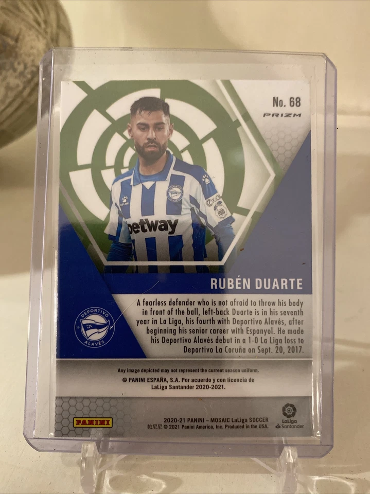 20-21 La Liga Mosaic Ruben Duarte Genesis SSP Alaves 🔥 - Image 2 of 2