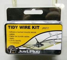 WOODLAND SCENICS JUST PLUG TIDY WIRING KIT wire tie down set JP5717 WDS5717 NEW