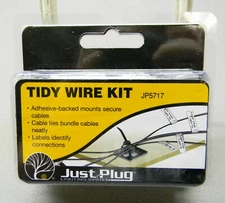 WOODLAND SCENICS JUST PLUG TIDY WIRING KIT wire tie down set JP5717 WDS5717 NEW