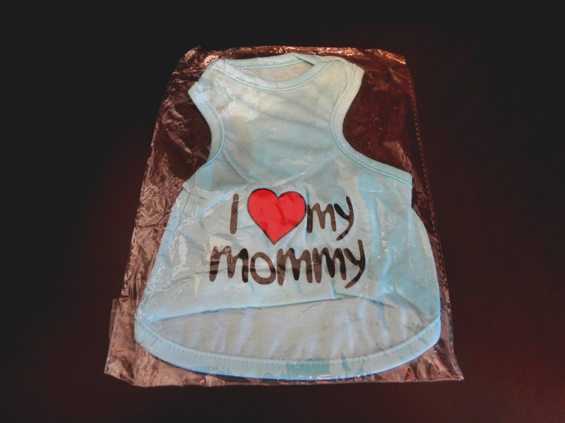 I Love My Mommy Pet T-Shirt, M