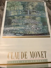 1988 Claude Monet NYMPHEAS Litho Poster 36 x 24 