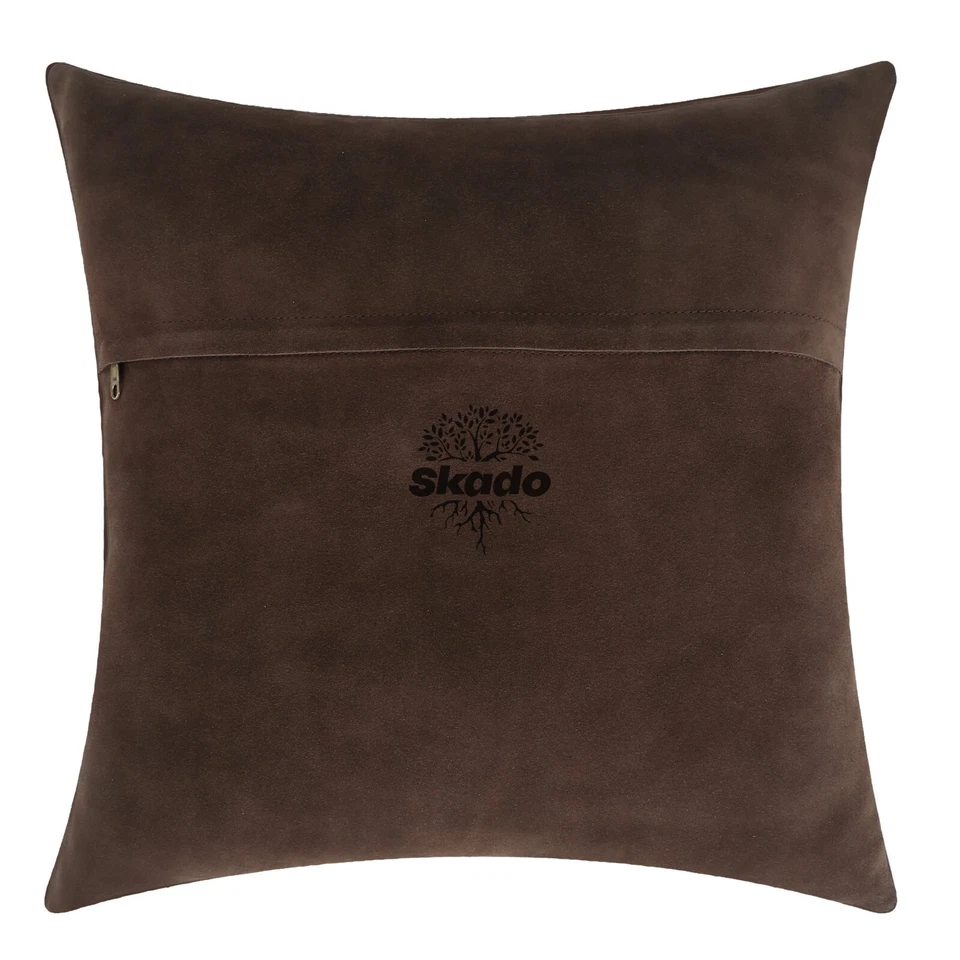 Наволочка чехол замши кожаный плед подушка чехол воловья кожа диван Offic18" - Изображение 3 из 4