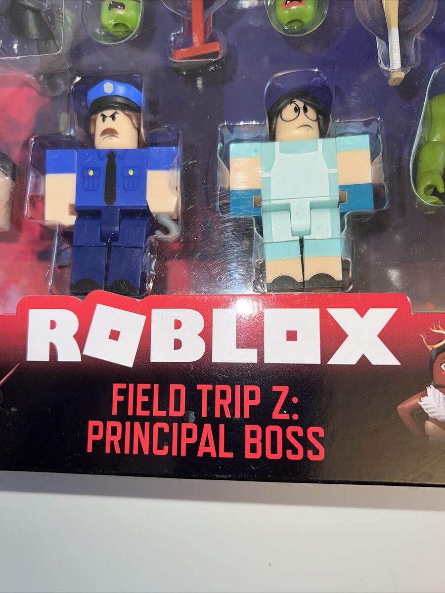 Roblox Action Collection - Field Trip Z: Principal Boss Four  Figure Pack [Includes Exclusive Virtual Item] : Toys & Games