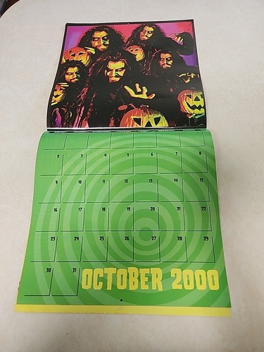 De Colección Rob Zombie 2000 Calendario Rob Zombie Arte La Historia de los Antojos Indescriptibles - Imagen 11 de 15