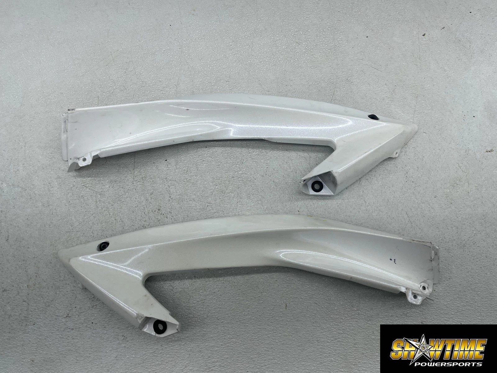 06-07 YAMAHA YZF R6 L LEFT RIGHT FRONT UPPER MID SIDE FAIRING COWL PLASTIC PAIR