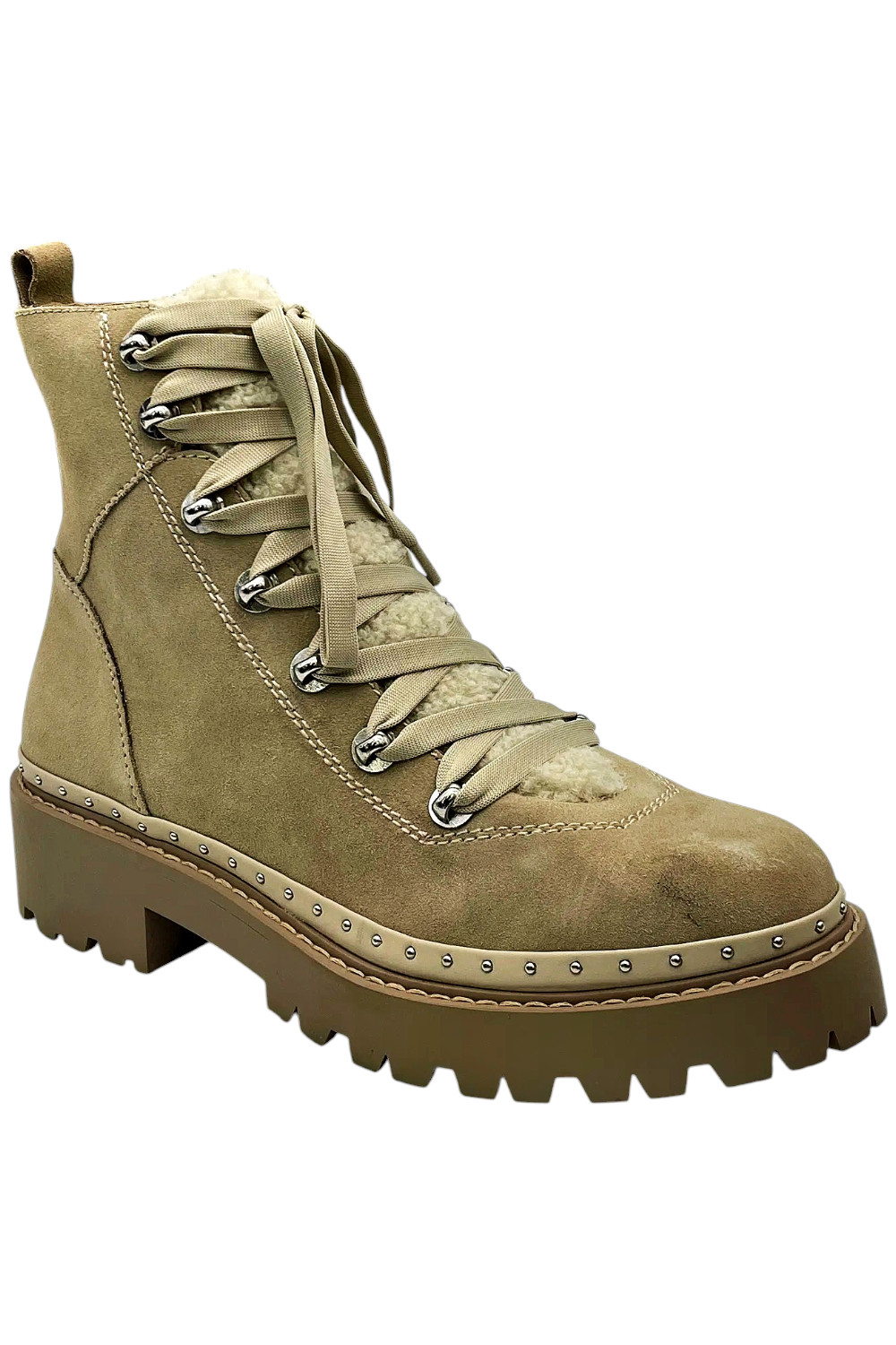 Steve Madden Женские модные ботинки Rainier из песочной замши 10190₽