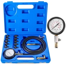 Oil Pressure Tester Kit, Professional Oil Pressure Gauge Tool for Engine