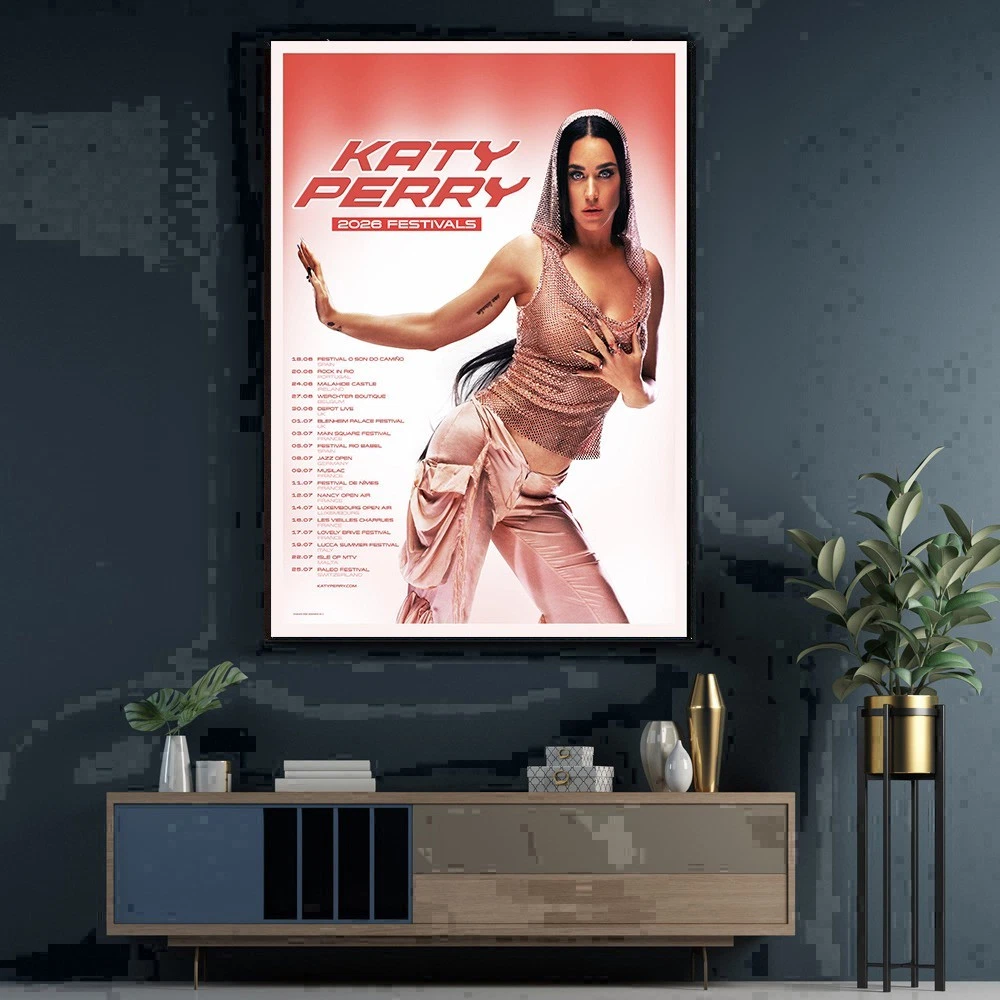 Katy Perry 2026 Festivals Schedule Tour Dates Poster | eBay