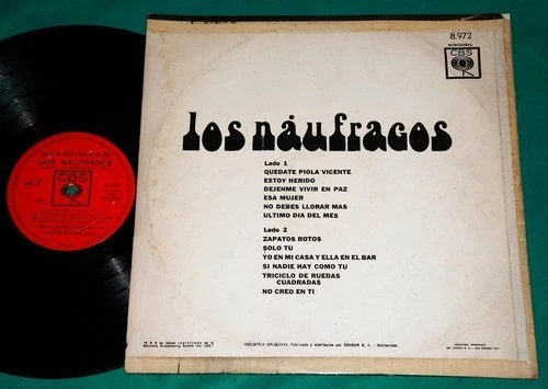 Los Naufragos - Yo En Mi Casa Y Ella En El Bar URUGUAY LP 1969 CBS - Image 2 of 2