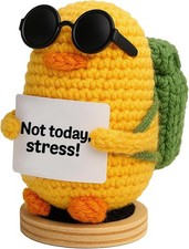 Gifts for Her Him Positive Crochet Animals with 10 Affirmation Cards Cute