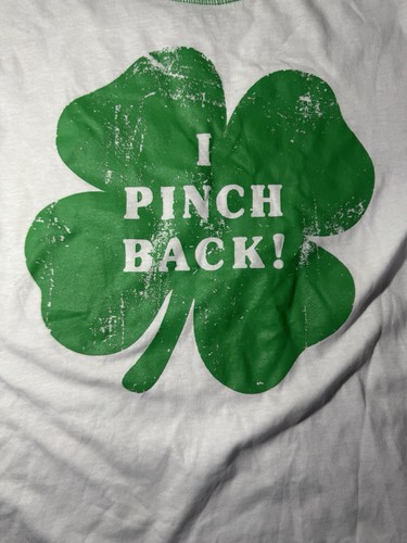 Matching St Patricks Boys White Short Sleeve “I Pinch Back” Shamrock Tee Shirt - Picture 2 of 8