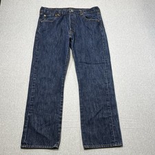 Levis 501 Straight Mens Jeans Medium Wash 36x30 Button Fly
