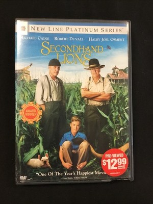 Secondhand Lions (DVD, 2005) Haley Joel Osmont Robert Duvall Michael Caine