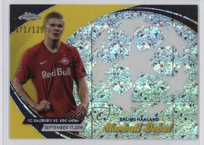 2023-24 Chrome UEFA Club Competitions Starball Debuts 71/125 Erling Haaland 15vj
