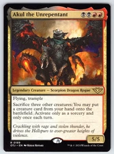 Akul the Unrepentant R Outlaws of Thunder Junction # 189 NM Normal