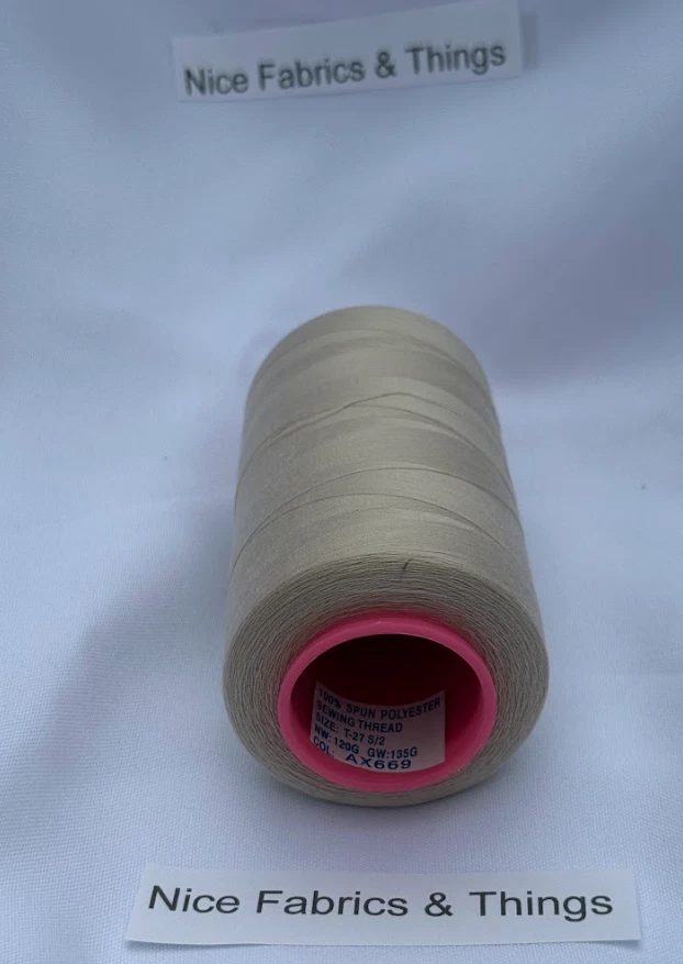 50 Spools -Beige AX669 Multi Purpose Sewing Thread - Image 3 of 3